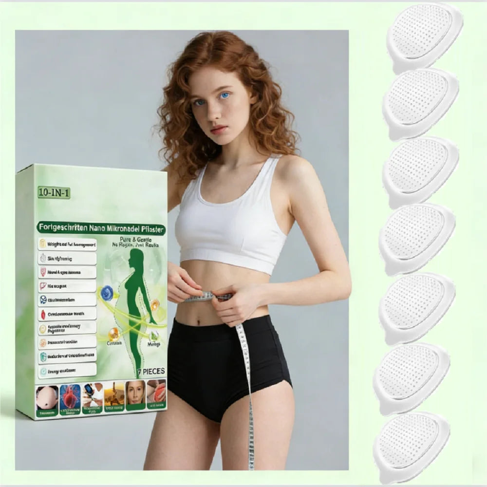 2026 Der neueste Nano-Microneedle-Straffungssticker – Moringa- und Curcumin-Extrakt, Hautstraffung, Fettmanagement für Frauen und Männer