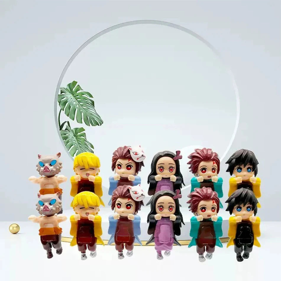 2025 Demon Slayer Hippers Blind Box Mini-Actionfiguren Sammler-Dekoration Kinderspielzeug Überraschungsboxen Kinder Geburtstagsgeschenke Zweitbild