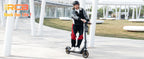 RCB EV10Z Elektroroller mit ABE Straßenzulassung 350W Motor 36V11.4Ah Akku 35-40km Reichweite 10 Zoll Rad Klappbar 120KG Max. Belastung für Pendler in der Stadt