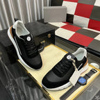Luxusmarke Herrenschuhe Handgemachte Freizeit-Sneaker Jacquard-Nylon-Gewebe mit Wildleder Wander- und Radschuhe Laufschuhe Weihnachtsgeschenke