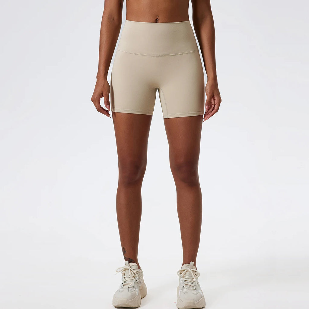 Hearuisavy Damen Yoga Shorts Sommer Soft Buttock Lift Gym Leggings High Waist Sport Shorts Damen Running Workout Shorts Female