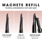 O.TWO.O Machete Augenbrauenstift Wasserfest Natürlich Langanhaltend Glatt Füllbar Verblendbar Hochpigmentiert Augenbrauenstift Augen-Make-up