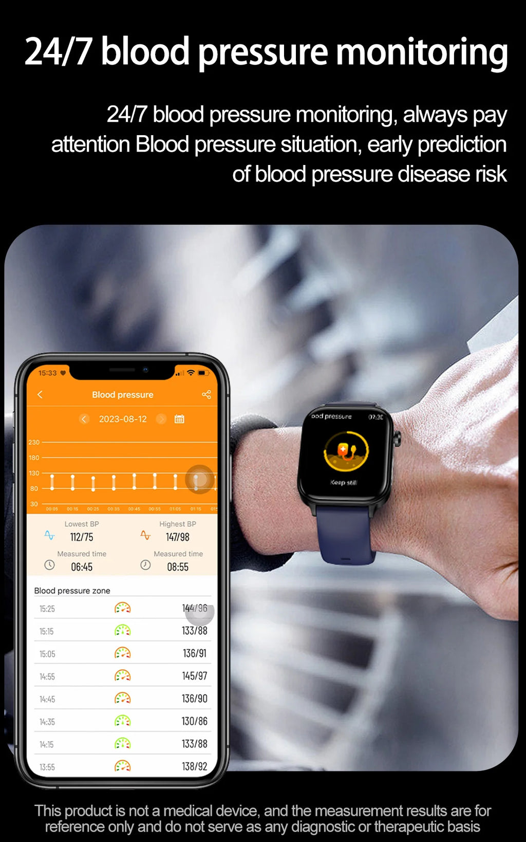 2025 Neue KI-Diagnose Blutfette Harnsäure Körperzusammensetzung Test Smartwatch für Herren EKG+PPG Bluetooth Anruf Gesundheits-Smartwatch