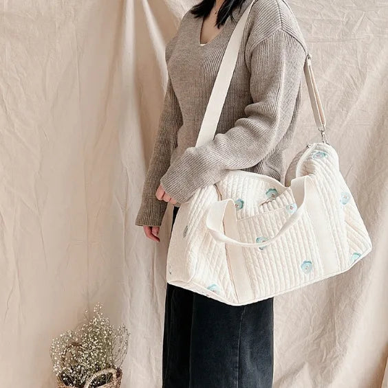 Wickeltasche Bär Umstandspaket Baby Windeltasche Kinderwagen Windel-Organizer Tragbare Einkaufstaschen Reise-Wickeltasche Messenger Bag