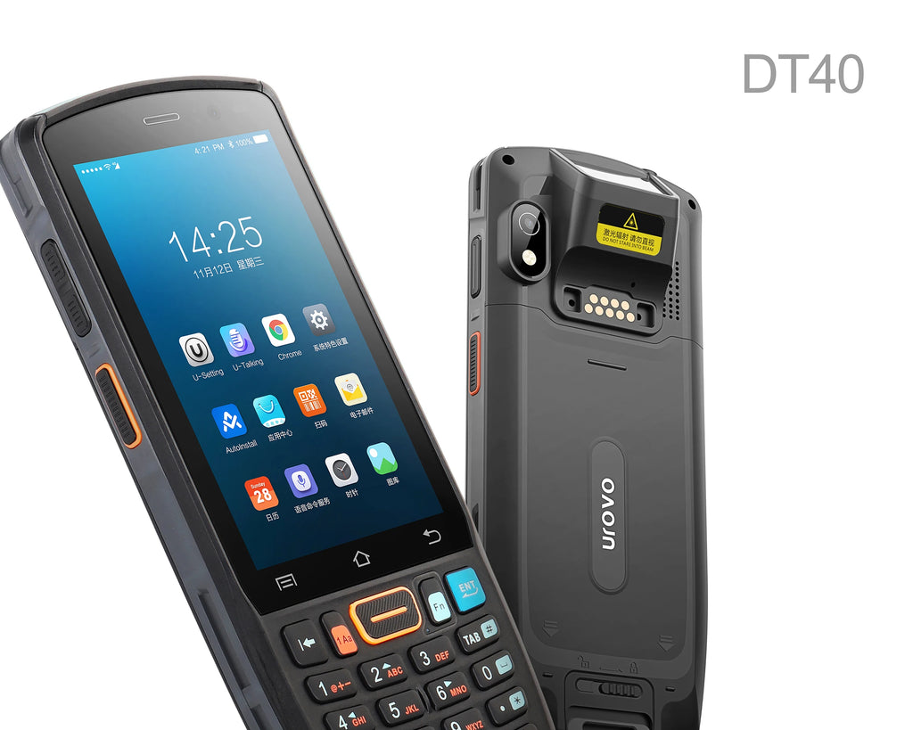 UROVO RT40 Digitaltastatur Pdas Android 10 4G Inventur Handheld Barcode Scanner Mobiles Datenterminal Robustes Pda