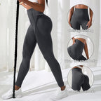 Damen Hosen Gym Yoga Nahtlos Sportkleidung Dehnbar Hohe Taille Athletik Training Fitness Leggings