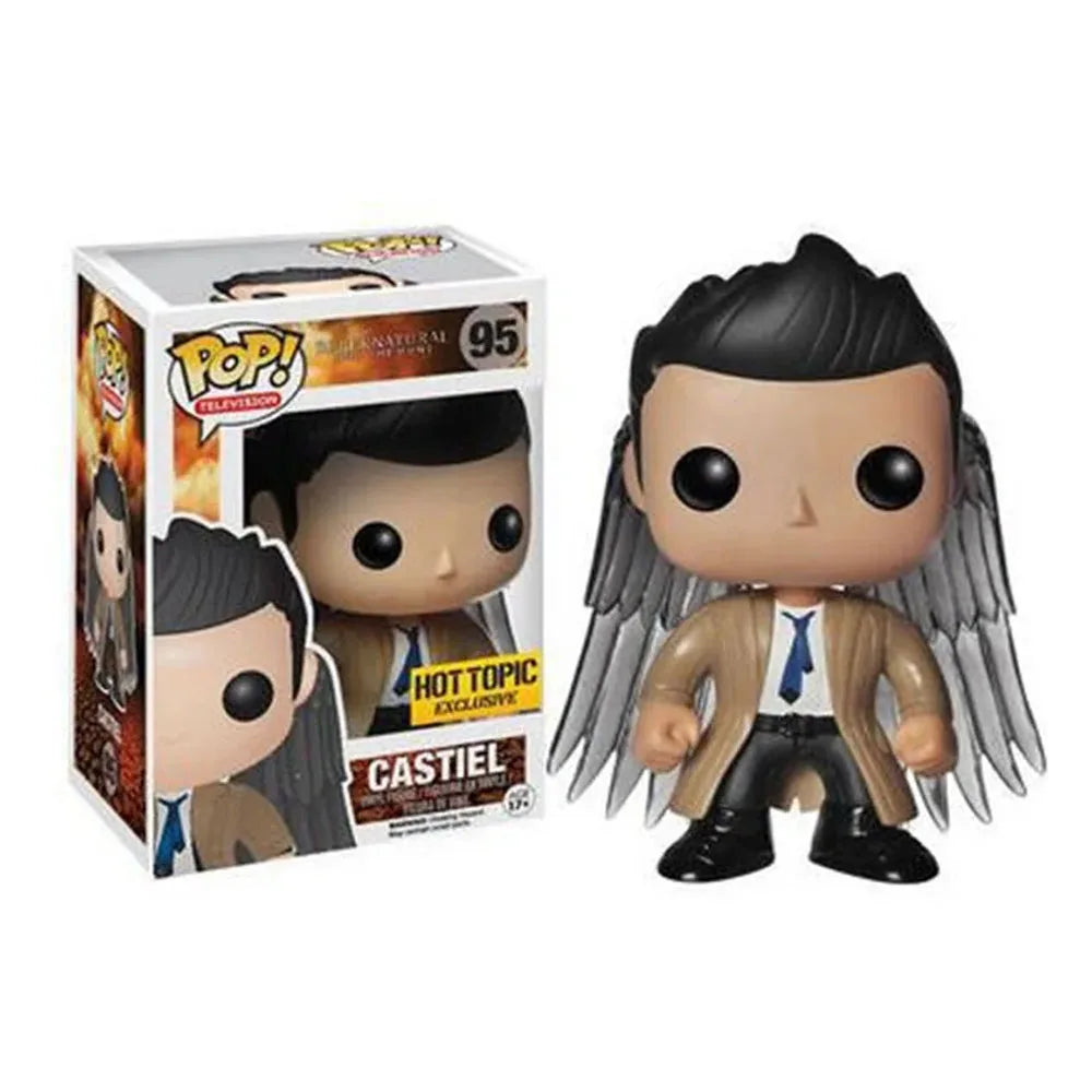 Funko Pop Supernatural Sam #93 Dean #94 Castiel #95 Charlie Crowley Bobby Singer Actionfigur Spielzeug POP-SPN Vinyl-Puppe Kindergeschenk