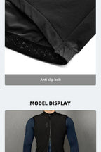 YKYWBIKE Herren Radsport Gelit Thermo-Fleece Fahrrad Windjacke Ärmellose Weste Winddicht Wasserdicht Radfahren