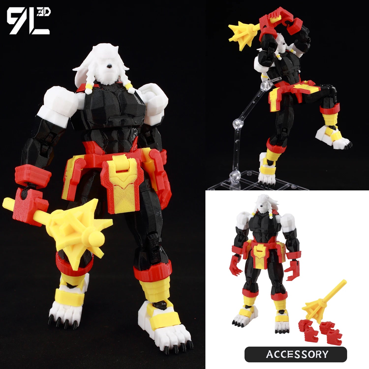 9L3D Gedruckte Deadpool Wolverine Batman Spider-Man Venom Actionfiguren Dummy13 Lucky13 T13 Anime Modell Spielzeug Sammlerstücke Geschenke