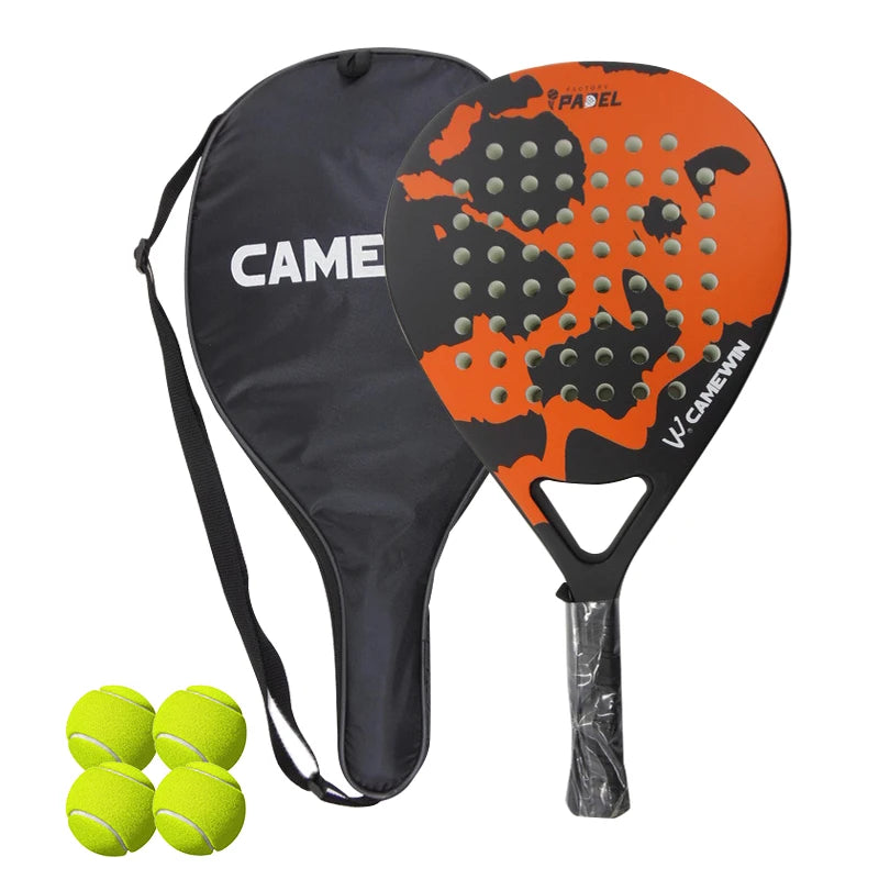 Leichter Carbonfaser-Käfig-Padel-Schläger | Tennisschläger Sportgeräte Fitness und Gesundheit, gute Elastizität, hohe Qualität!