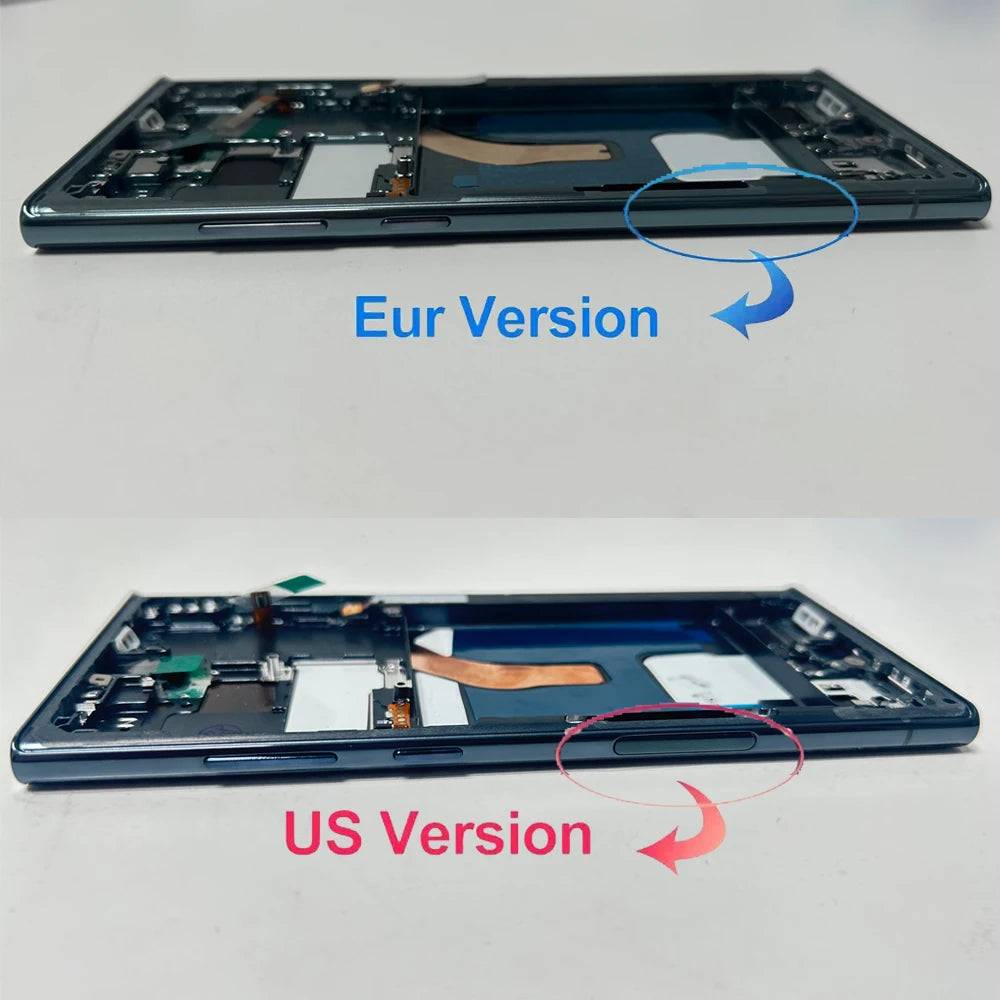 6,8 Zoll Super AMOLED für Samsung Galaxy S23 Ultra S918 LCD-Display Touchscreen Digitizer Baugruppe unterstützt Fingerabdruck und S-Pen