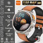 2026 Neue T-Rex 3 Ultra 1100mAh Smartwatch 5ATM Wasserdicht Outdoor Sport GPS Track Herzfrequenz Kompass Bluetooth Anruf Smartwatch