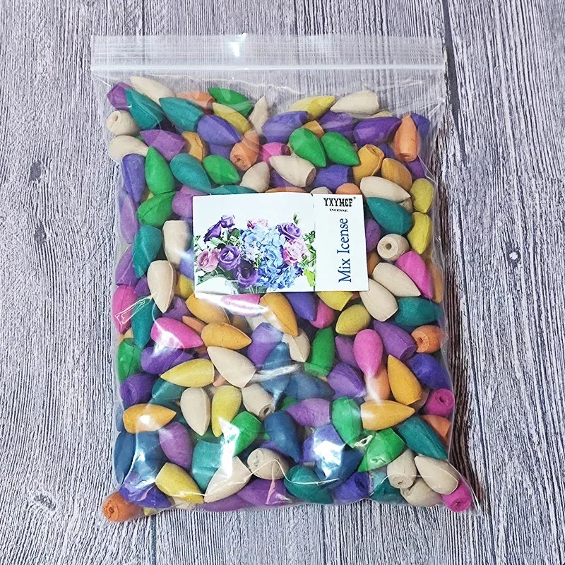 YXYMCF Natürlicher Reflux Turm Räucherstäbchen Sandelholz Lavendel Rauch Rückfluss Räucherkegel für Brenner Zuhause Duftender Rückfluss Aromatherapie