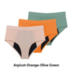 3 Stk./Set Menstruationshöschen Damen sehr starke Blutung Menstruationsunterwäsche High Waist Auslaufsicher Period Panties für Mädchen Set