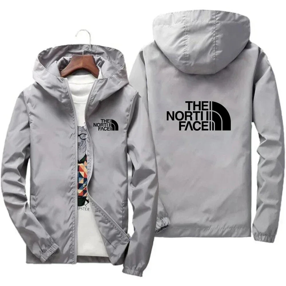 2025 Herren Mode Winddichte Kapuzenjacke mit Reißverschluss Lässige Outdoor-Sportbekleidung für Streetwear, Laufen und den täglichen Tragekomfort