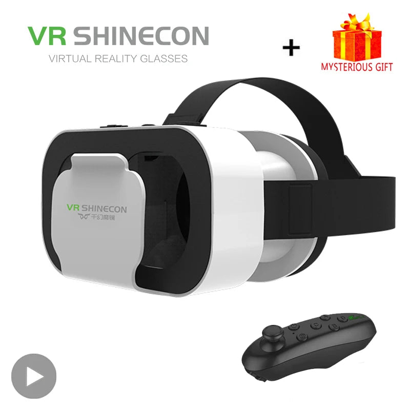 Shinecon Viar Virtual Reality VR Brille Headset 3D Gerät Helm Schutzbrille Linsen für Smartphone Smart Phone Game Handy Mobil Set Hauptbild