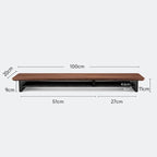Z1 Monitor Height Increasing Rack Office Luxury Desk Setup E-sports Room Monitor Bracket Wooden Screen Stand with Compartments