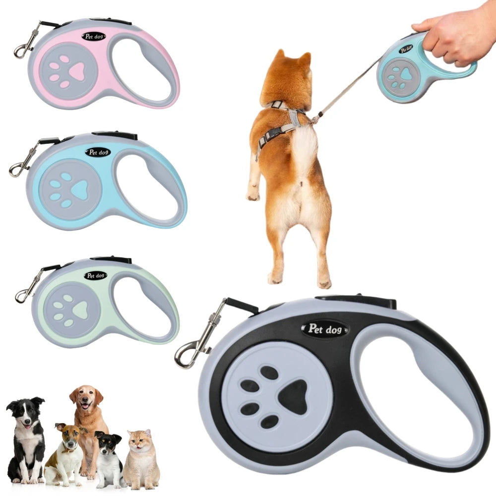 3m 5m Hunde-Rollleine für kleine, mittlere und große Hunde, Outdoor-Leine, zum Spazierengehen, Welpen, starke einziehbare Nylonleine, Yorkies, Haustierbedarf Hauptbild