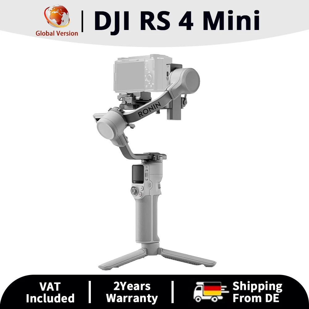 DJI RS 4 Mini Handheld Gimbal-Stabilisator für Sony A7/ZV Kameras und Smartphones Intelligentes Tracking