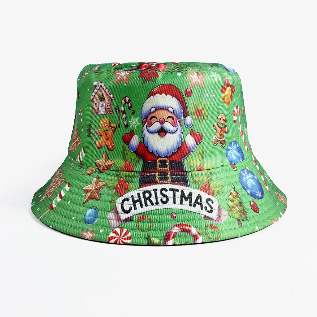 Klassischer beliebter lustiger Neuheiten-Weihnachtsmann-Geschenk-Fischerhut Outdoor Freizeit Sonnenschutz Sonnenhut Herren Damen Fischerhüte
