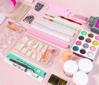 Nagelacrylpulver und Flüssigmonomer Nagelkunstdekoration für Maniküre-Set-Kit Kristall Nagelflitter 3D Nagelspitzen Schnitzwerkzeuge