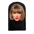 Cosplay 3D-gedruckte Kanye-Maske Stretch Mesh Vollgesichtsmaske Männer Frauen Rollenspiel Kopfbedeckung Halloween Maskerade Sturmhaube Kopfbedeckung