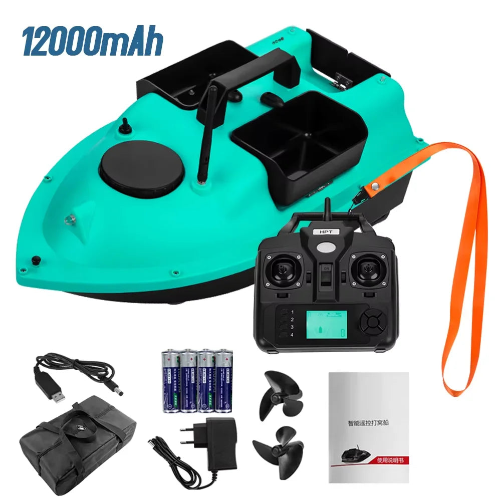 Modernes GPS-Futterboot mit 3 Köderbehältern, 12000mAh kabelloses Futterboot mit automatischer Rückkehrfunktion, verschiedene Stile