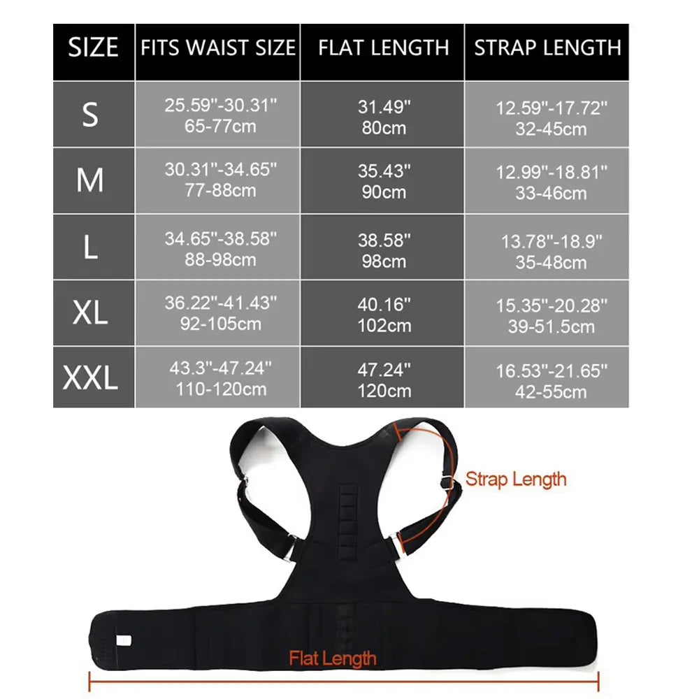 Adjustable Body Orthopedic Support Brace Belt ,pain relief from illess Posturas Shoulder Hunchback Back Posture Corrector belt