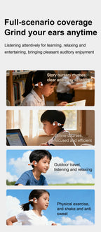 Air-Conduction-Stereo-Kopfhörer Kinder Open-Ear-Bluetooth-6.0-Ohrhörer Drahtlose Geräuschunterdrückung Lern-Musik-Headset Ohrbügel