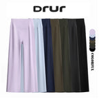 DRUR Damen High Waisted Capri 3/4 Yoga Leggings mit Bauchkontrolle Schlaghose für Fitnessstudio Laufen Tanz Sommer Neu