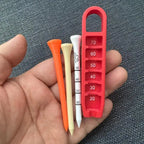 Golf Tee Elevator 3D Gedruckter Golf Tee Höhenmesser Tragbarer Tee Höhenversteller Präzise Platzierung bei 20-70mm Geschenk für Golfer