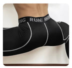 Herren Eng Anliegende Kompressionshose Schnell Trocknende Sportbekleidung Lauftights Herren Leggings Fitness Training Sexy Sport Gym Leggings