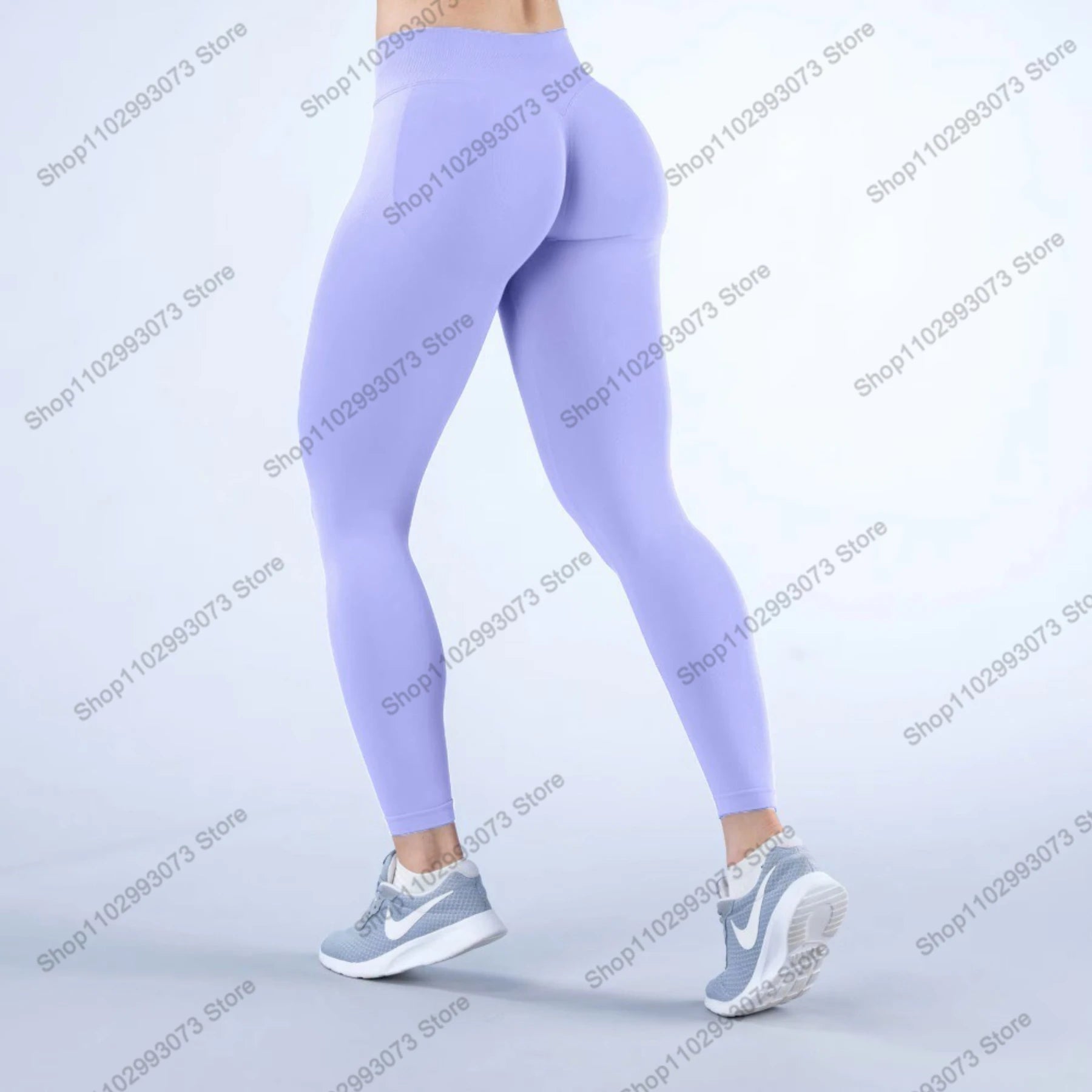 Damen High Waist Nahtlose Yoga Leggings Bauchkontrolle Po-Lifting Workout Hose Weiche Athletic Leggings für Fitnessstudio Fitness Laufen