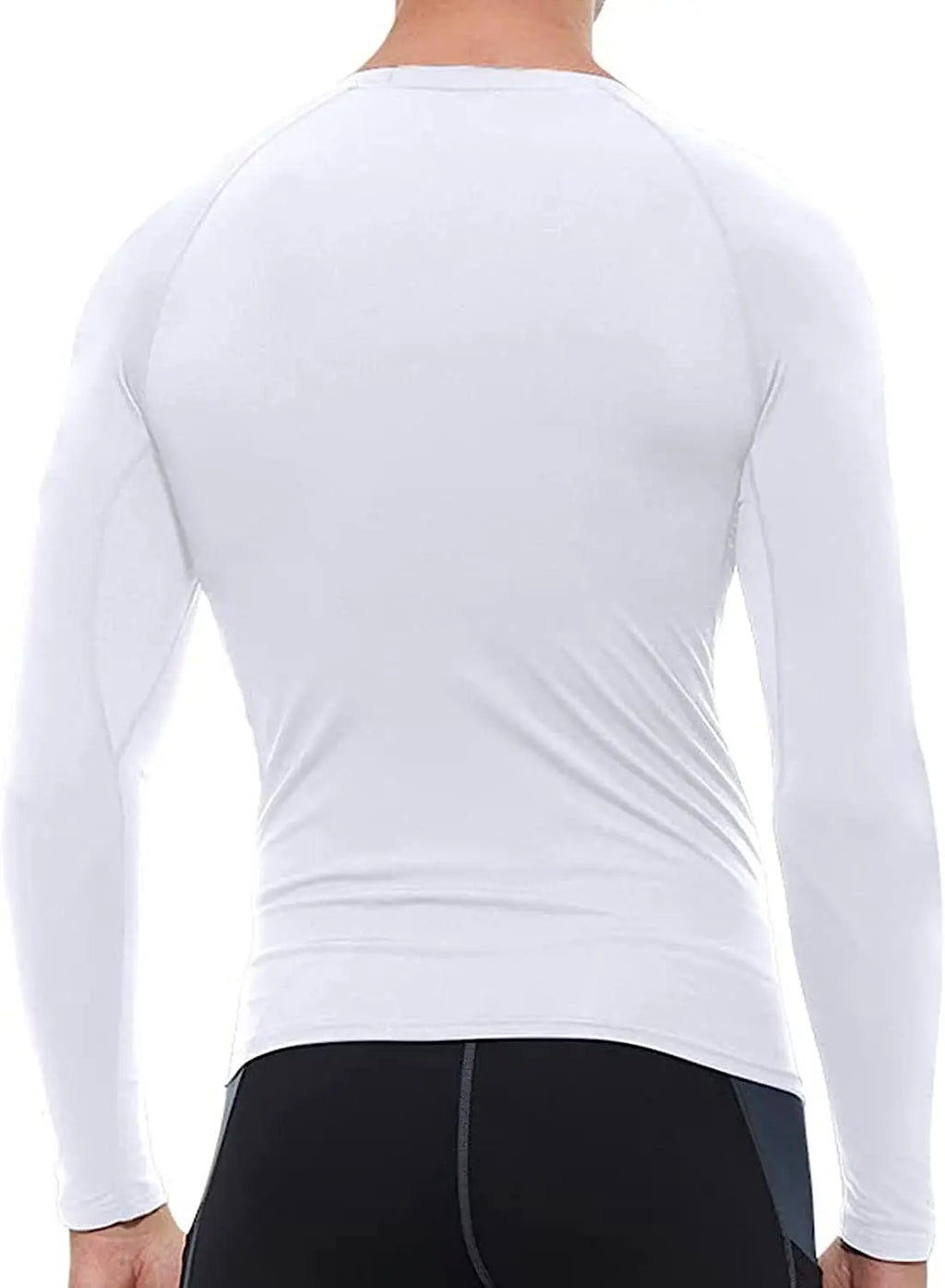 Herren Kompressionsshirts Langarm Workout Gym T-Shirt Laufshirt Cool Dry Sport Unterhemd Sportlicher Baselayer