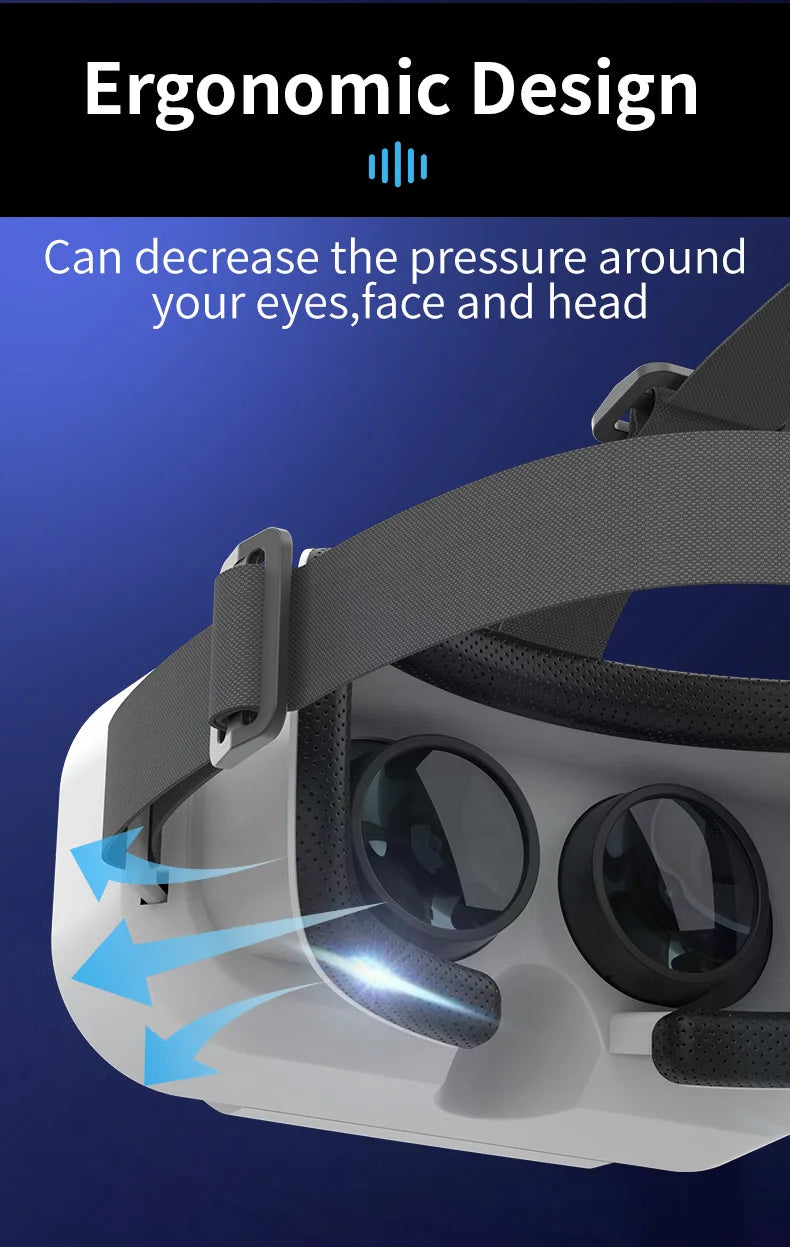 Shinecon VR Brille 3D Headset Virtual Reality Gerät Helm Schutzbrille Linsen Mobile Smartphone Handy Realidade Viar VR
