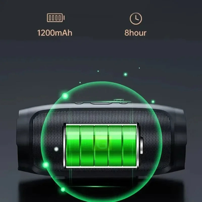Lenovo TF USB Bluetooth Funklautsprecher Tragbarer Stereo-Doppellautsprecher für den Außenbereich mit FM-Stimme und Subwoofer