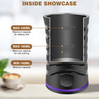 4-in-1 Automatischer Milchaufschäumer Elektrisch, 600ml Kapazität Heiß- & Kaltmilchschäumer, Leiser Betrieb für Kaffee Cappuccino Schokolade