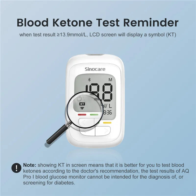 Sinocare Safe AQ pro Ⅰ Blutzuckermessgerät Glucometer Kit Diabetes Tester Medizinisches Blutzuckermessgerät oder nur Teststreifen Lanzetten