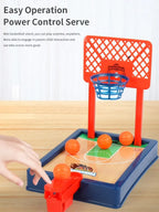 Basketballspiel. Mini-Tischplatte, tragbar für Reisen oder Büro. Spielset für drinnen und draußen. Lustiges Sport-Neuheitenspielzeug oder Geschenk