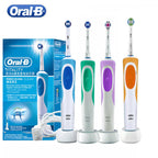 Oral B Elektrische Zahnbürste 2D Rotierende Vibrationsreinigung Ladezahnbürste Cross Action Borsten Mundpflege 4 Geschenk-Bürstenköpfe gratis