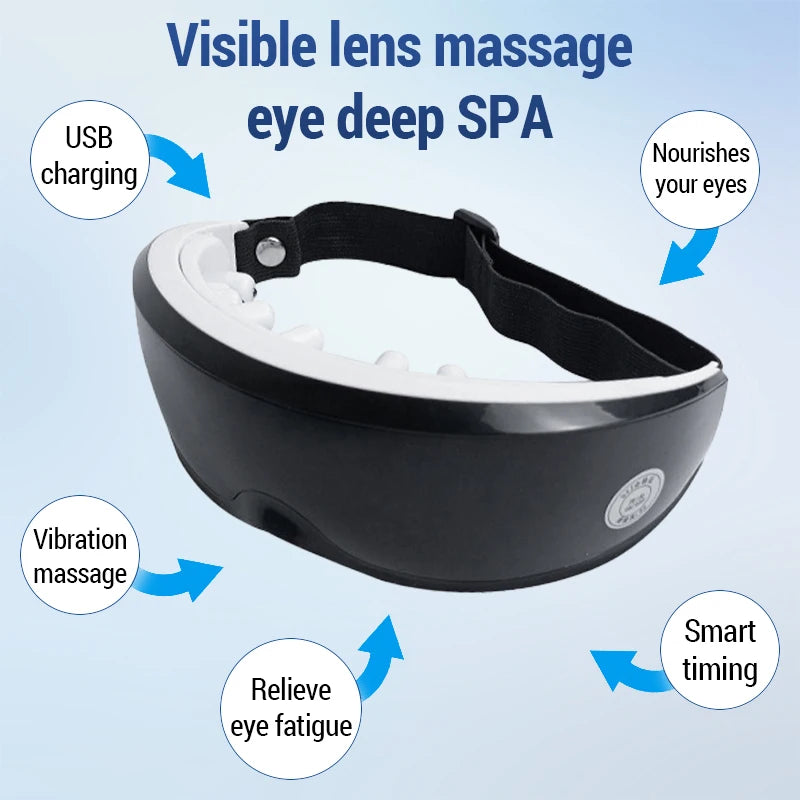 Augenmassagegerät 9 Modi Magnetfeldtherapie Vibrator Smart Augenmassagegerät Entfernung Lindert Müdigkeit Augapfelmassage Gesundheitspflege