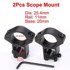2 Stück Zielfernrohrmontagering für Durchmesser 25,4 mm 30 mm 35 mm taktisches Zielfernrohr Taschenlampe 11 mm 20 mm Picatinny-Schienenmontagezubehör