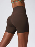 Hearuisavy Damen Yoga Shorts Sommer Soft Buttock Lift Gym Leggings High Waist Sport Shorts Damen Running Workout Shorts Female
