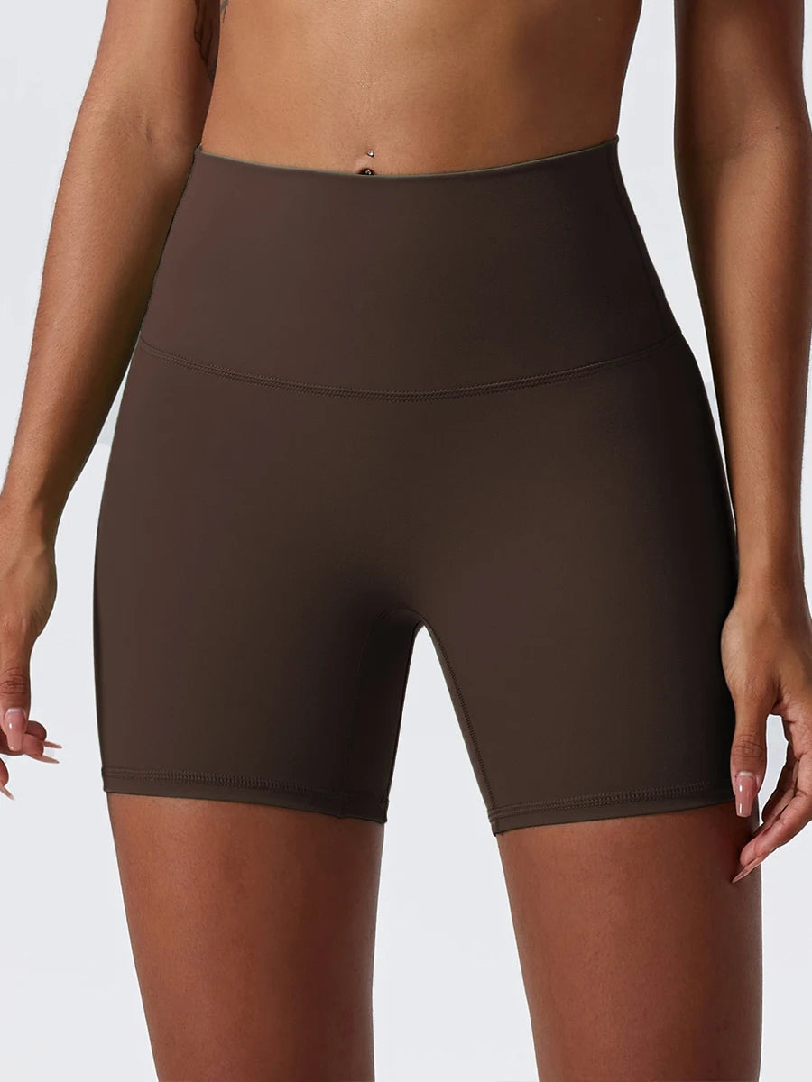 Hearuisavy Damen Yoga Shorts Sommer Soft Buttock Lift Gym Leggings High Waist Sport Shorts Damen Running Workout Shorts Female