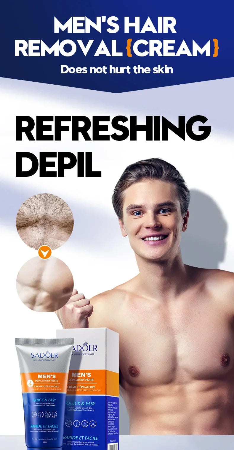 Haarentfernungscreme für Herren Dauerhafter Epilierer für den Intimbereich Schmerzfreier Haarentferner Wachstumshemmer Spray Geeignet für empfindliche Haut