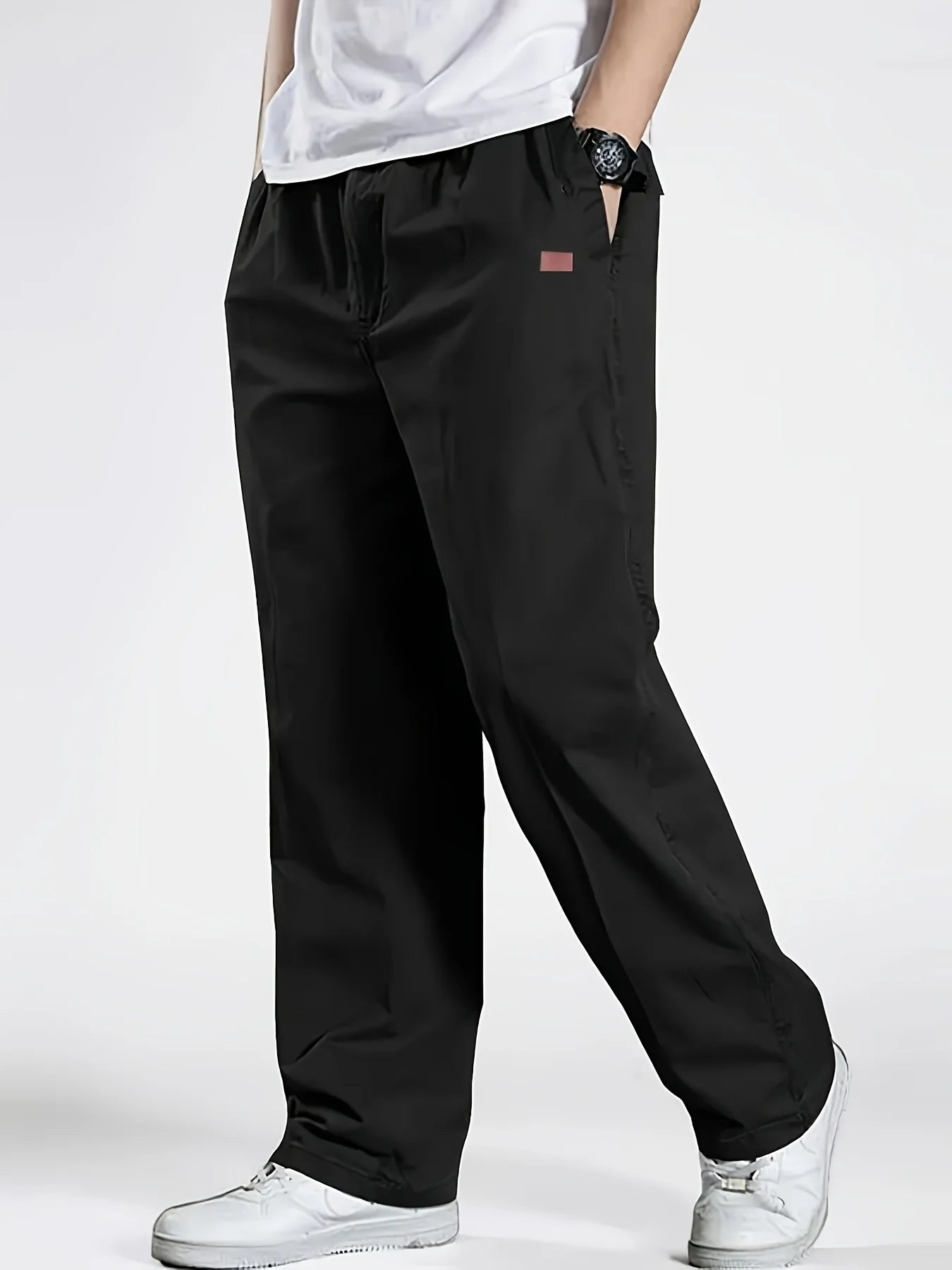 2025 Herren Jogginghose Lässig Relaxed Fit Cargohose Kordelzug Sweathose Wanderhose Outdoor Twill Sporthose