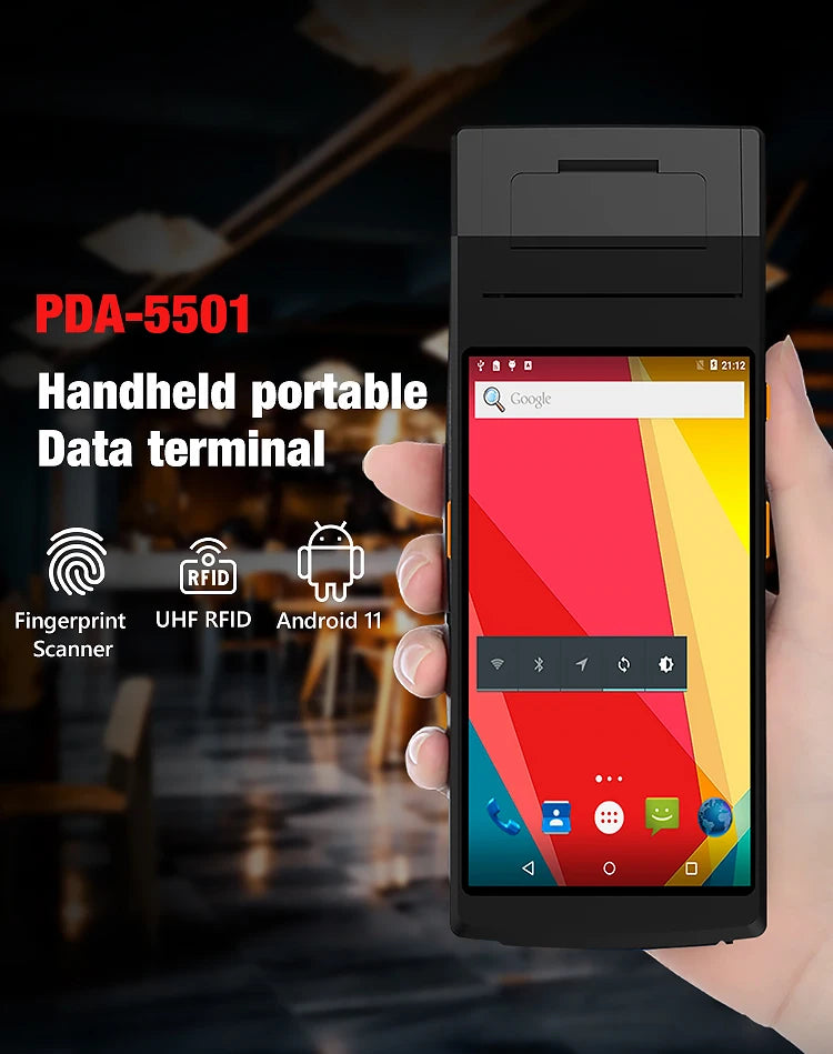 5,5 Zoll Android 11 4+64G Robustes mobiles Computer-PDA für Parkgebührensystem, Zahlungsterminal, Handheld-PDA