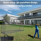 10x7 FT Golf Übungsnetz Tragbares Garten-Schlagnetz Schwung-Chipping-Trainingsgerät mit Tragetasche Werkzeuglose Montage