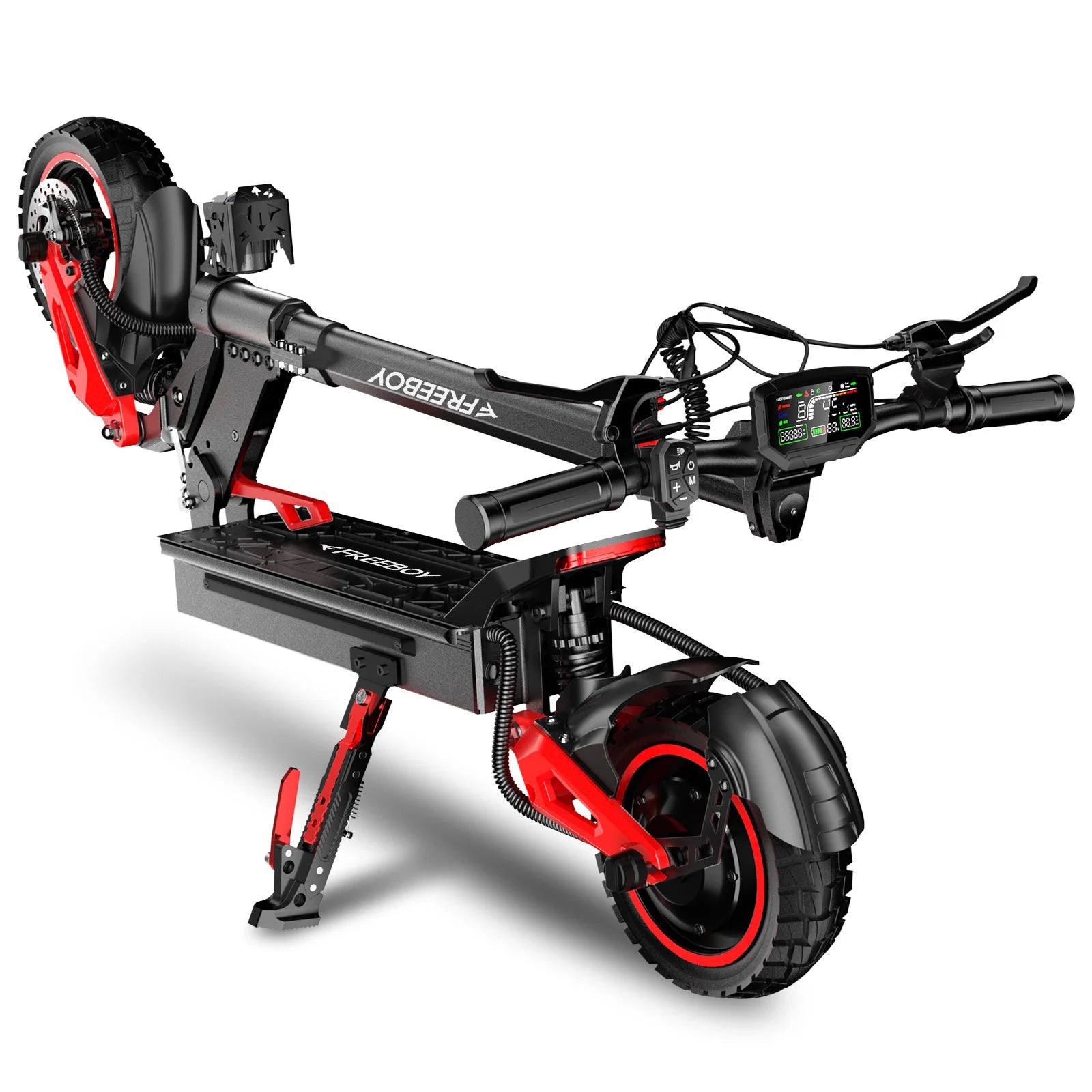 J15MAX Elektroroller für Erwachsene, 1600W Leistungsstarker Motor, 40-50 Meilen Reichweite, 50 km/h Höchstgeschwindigkeit, E-Scooter mit Vorder-/Hinterradfederung, 10" Reifen