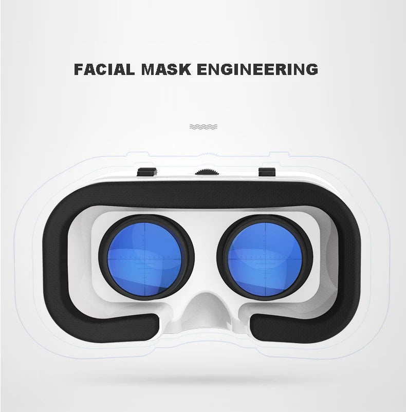 Shinecon Viar Virtual Reality VR Glasses Headset 3D Device Helmet Goggles Lenses For Smartphone Smart Phone Game Cell Mobile Set